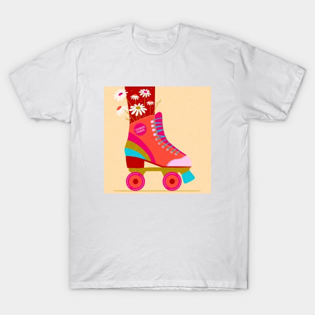 Flower Power T-Shirt by Inkipinki Illustrates